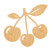Cherry 1 Wood Cutout for Crafts, Unfinished Baltic Birch Craft Shape