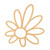 Daisy 2 Wood Cutout for Crafts, Unfinished Baltic Birch Craft Shape