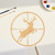 Deer In Scope Wood Cutout for Crafts, Unfinished Baltic Birch Craft Shape