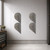 Half Heart Steel Cutout Shape, Raw Metal Wall Art and Craft Supply