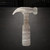 Hammer 3 Steel Cutout Shape, Raw Metal Wall Art and Craft Supply