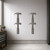 Hammer 3 Steel Cutout Shape, Raw Metal Wall Art and Craft Supply