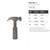Hammer 3 Steel Cutout Shape, Raw Metal Wall Art and Craft Supply