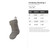 Christmas Stocking 2 Steel Cutout Shape, Raw Metal Wall Art and Craft Supply