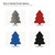 Christmas Tree 5 Steel Cutout Shape, Raw Metal Wall Art and Craft Supply