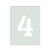 Number 9 Reusable Mylar Stencil, 10 mil Plastic Paint Stencil for Crafts and Decor