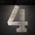 Number 9 Steel Cutout Shape, Raw Metal Wall Art and Craft Supply