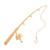 Fishing Pole 2 Wood Cutout for Crafts, Unfinished Baltic Birch Craft Shape
