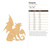 Gargoyle Wood Cutout for Crafts, Unfinished Baltic Birch Craft Shape