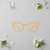 Glasses 2 Wood Cutout for Crafts, Unfinished Baltic Birch Craft Shape