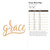 Grace Word Sign Wood Cutout for Crafts, Unfinished Baltic Birch Craft Shape