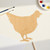 Hen 2 Wood Cutout for Crafts, Unfinished Baltic Birch Craft Shape