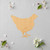 Hen 2 Wood Cutout for Crafts, Unfinished Baltic Birch Craft Shape