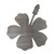 Hibiscus Steel Cutout Shape, Raw Metal Wall Art and Craft Supply