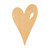 Heart 2 Wood Cutout for Crafts, Unfinished Baltic Birch Craft Shape