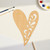 Heart Ornamental Swirl Wood Cutout for Crafts, Unfinished Baltic Birch Craft Shape