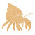Hermit Crab Wood Cutout for Crafts, Unfinished Baltic Birch Craft Shape
