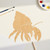 Hermit Crab Wood Cutout for Crafts, Unfinished Baltic Birch Craft Shape