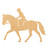 Horse And Rider Wood Cutout for Crafts, Unfinished Baltic Birch Craft Shape
