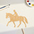 Horse And Rider Wood Cutout for Crafts, Unfinished Baltic Birch Craft Shape
