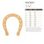 Horse Shoe 2 Wood Cutout for Crafts, Unfinished Baltic Birch Craft Shape