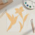 Hummingbird With Flower Wood Cutout for Crafts, Unfinished Baltic Birch Craft Shape