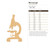 Microscope Wood Cutout for Crafts, Unfinished Baltic Birch Craft Shape