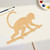 Monkey 1 Wood Cutout for Crafts, Unfinished Baltic Birch Craft Shape
