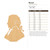 Mozart Wood Cutout for Crafts, Unfinished Baltic Birch Craft Shape