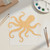 Octopus 1 Wood Cutout for Crafts, Unfinished Baltic Birch Craft Shape