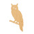 Owl 3 Wood Cutout for Crafts, Unfinished Baltic Birch Craft Shape