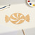 Peppermint Candy Wood Cutout for Crafts, Unfinished Baltic Birch Craft Shape