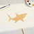Shark 4 Wood Cutout for Crafts, Unfinished Baltic Birch Craft Shape