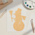 Snowman Waving Wood Cutout for Crafts, Unfinished Baltic Birch Craft Shape