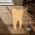Tooth 1 Wood Cutout for Crafts, Unfinished Baltic Birch Craft Shape