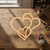 Triple Hearts Wood Cutout for Crafts, Unfinished Baltic Birch Craft Shape