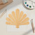 Turkey Tail Fan Wood Cutout for Crafts, Unfinished Baltic Birch Craft Shape