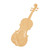 Violin Wood Cutout for Crafts, Unfinished Baltic Birch Craft Shape
