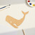 Whale 4 Wood Cutout for Crafts, Unfinished Baltic Birch Craft Shape