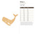 Whale 4 Wood Cutout for Crafts, Unfinished Baltic Birch Craft Shape