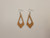 Dangle Design 9 Laser Cut Alder Wood Earrings, Hook Style, Satin Finish