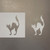 Black Cat 2 Reusable Mylar Stencils