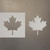 Canadian Maple Leaf Reusable Mylar Stencils