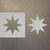 Eight Point Star Reusable Mylar Stencils