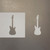 Electric Guitar Reusable Mylar Stencils