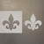 Fleurdelis 2 Reusable Mylar Stencils