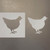 Hen 1 Reusable Mylar Stencils