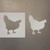 Hen 2 Reusable Mylar Stencils