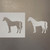 Horse 4 Reusable Mylar Stencils