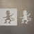 Monkey 4 Reusable Mylar Stencils